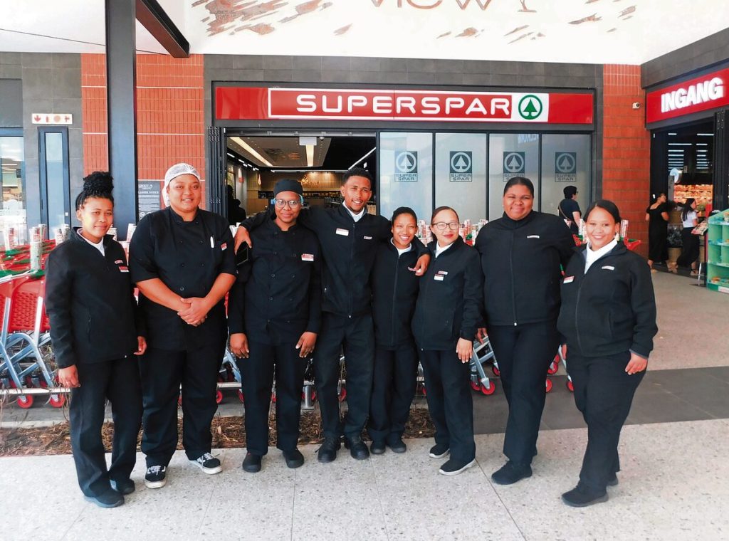 These FCD graduates are all employed at Superspar at Groot Phesantekraal View Mall.