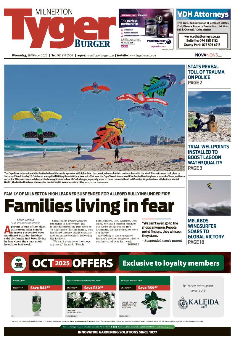 TygerBurger Milnerton E-Edition 29 Oktober 2025