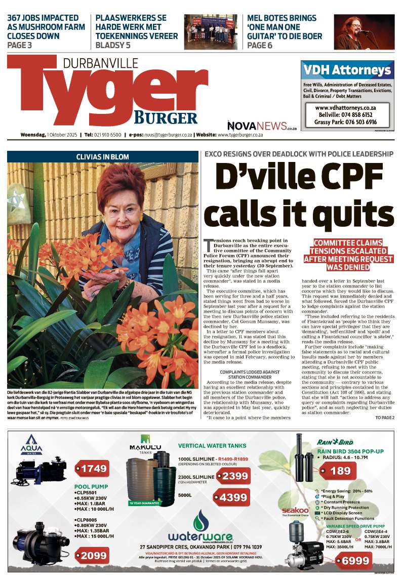 TygerBurger Durbanville E-Edition 1 October 2025