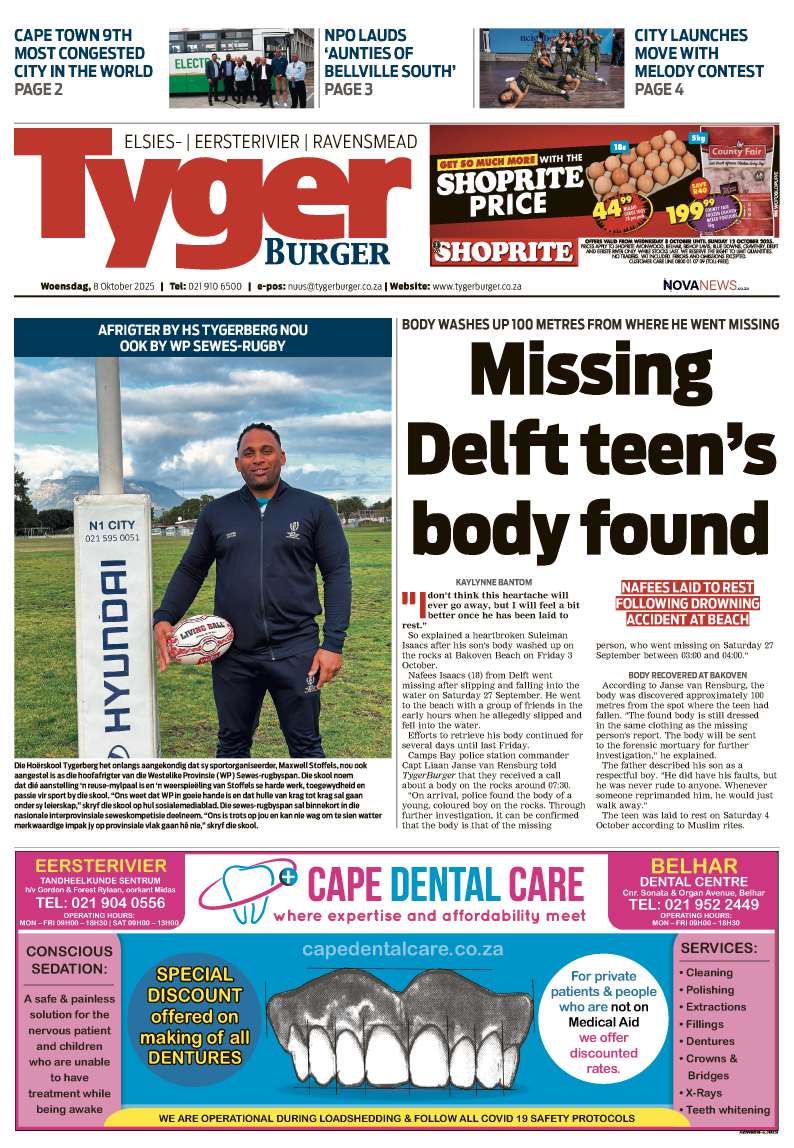 TygerBurger Eersterivier | Elsies | Ravensmead E-Edition 8 Oktober 2025