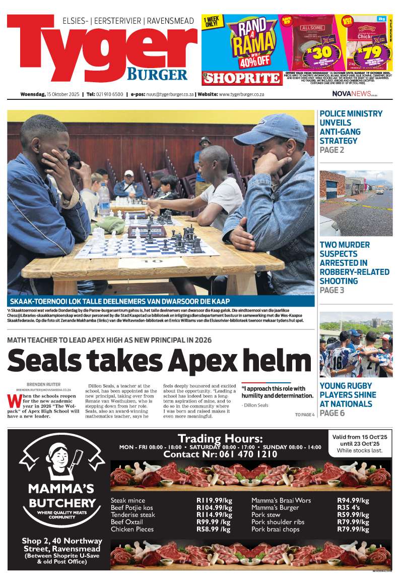 TygerBurger Eersterivier | Elsies | Ravensmead E-Edition 15 Oktober 2025