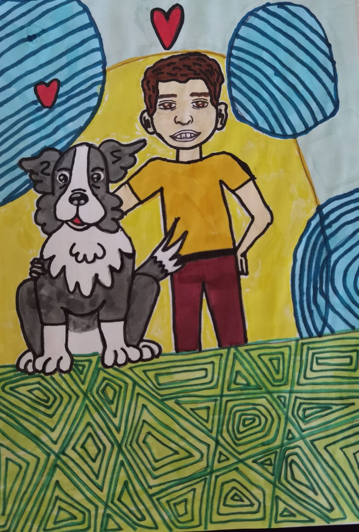 The artwork that won a place in the Sanlam 2027 calendar.