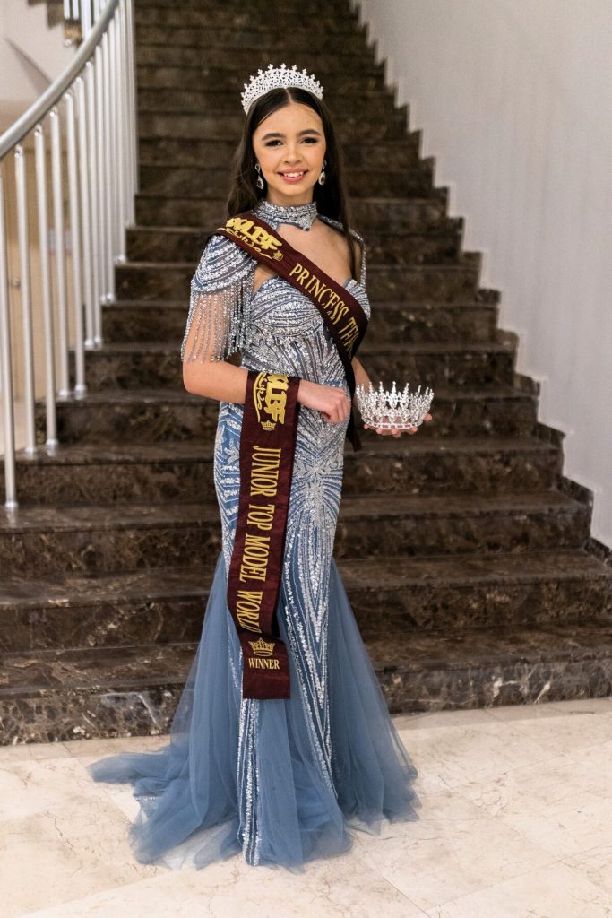 Mila Meyer has been crowned as Miss Princess Teen Universe 2025 and Junior Top Model of the World 2025 to 2026.