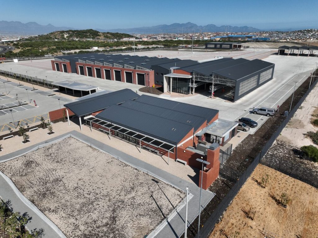An aerial view of the new MyCiti depot