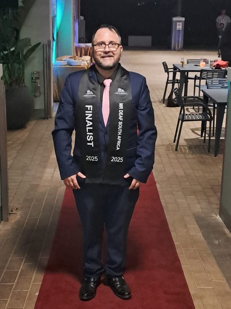 Foto van Armand Groenewald, Mnr. Doof SA-finalis.