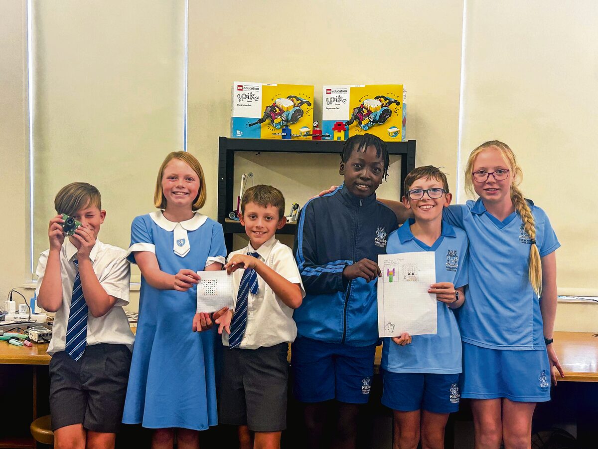 From left are: Haydn de Wet, Emma Campey, Harvey Lester, Mukundi Chikwati, Joshua Salter and Lily Campey.