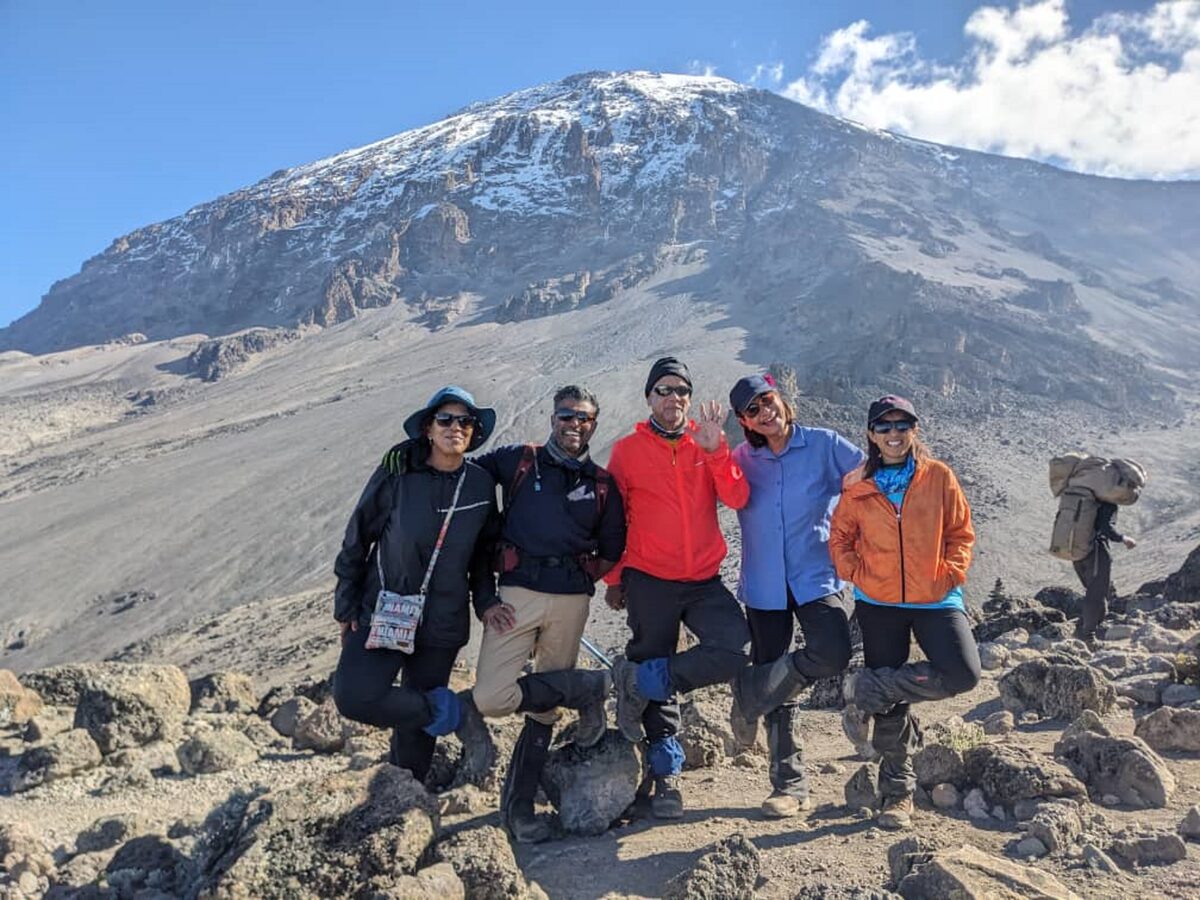 Stephanie and Vernon Singh, André Kleinschmidt, Helenea Martin and Wendy Brockman
