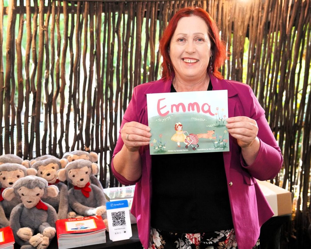 Sanette Carrick from Durbanville recently launched her debut book Emma to support adopted and vulnerable children. Photo: Lelanie Carrick/ Lilly & Co