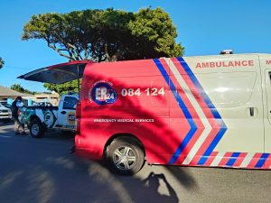 Private veiligheidswag neem glo sy eie lewe in Monte Vista