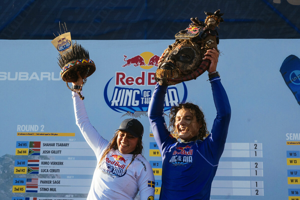 Nathalie Lambrecht and Lorenzo Casati on Day 3 of Red Bull King Of The Air.