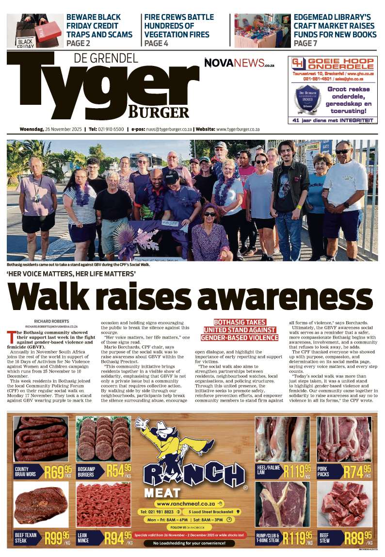 TygerBurger | De Grendel | E-Edition | 19 November 2025