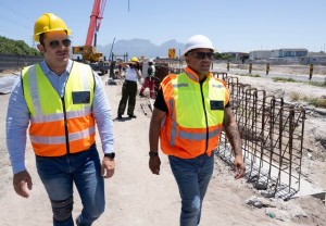 Final touches underway on two new footbridges on Govan Mbeki Road