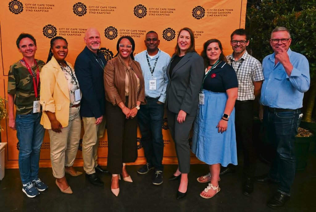 At the event were (from left) Ilse Maartens (branch manager of MES Cape Town), Megan Pangni (head: City of Cape Town's street people programme), Jean-Ray Knighton-Fitt (chief executive officer: U-turn ), Zukiswa Mandlana (executive director: community services and health directorate), Shaddie Valayadum (chief executive officer: Haven Night Shelter), Julia Wager (acting chief executive officer: IGH), Michelle Lambrechts-De Jongh (social development manager:VRCID), Jonathan Hopkins (chief business development officer: U-turn), De la Harpe le Roux (director: Towers of Hope) and Ian McMahon (councillor: Ward 115).