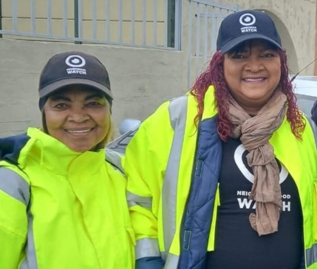 Christine Campher with Deirdre Petersen.