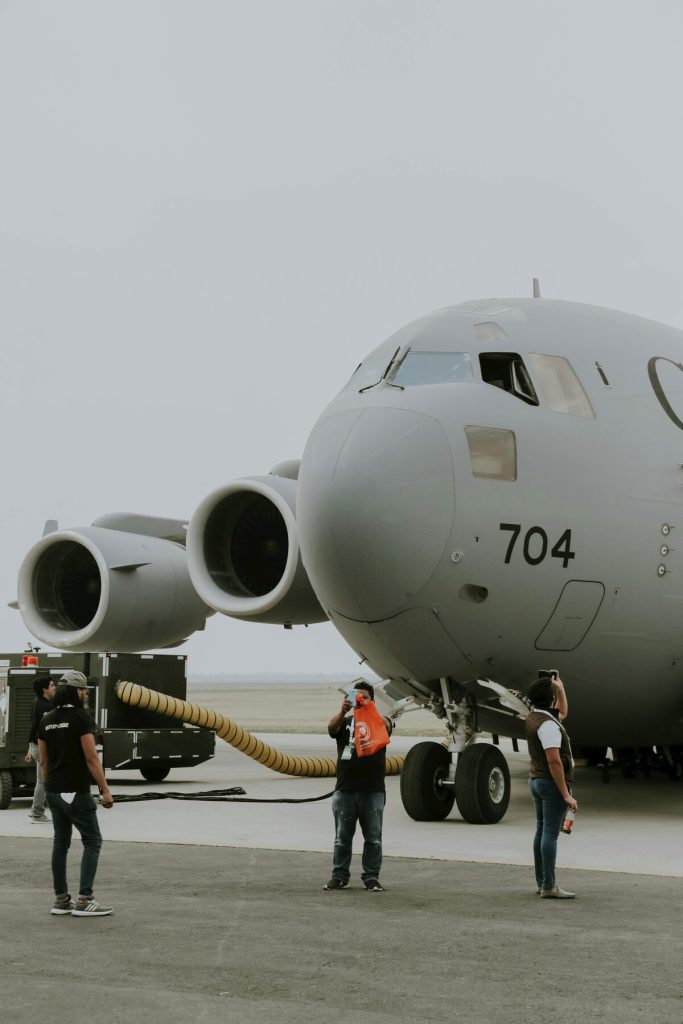 Photo of a plane taking in fuel