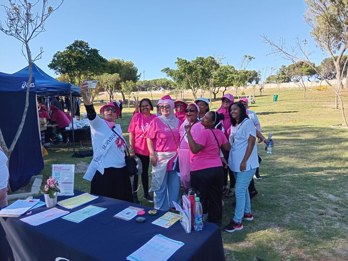Cellphones' selfie cameras also worked overtime at the Women's Walk for Wellness 5km fundraising walk.