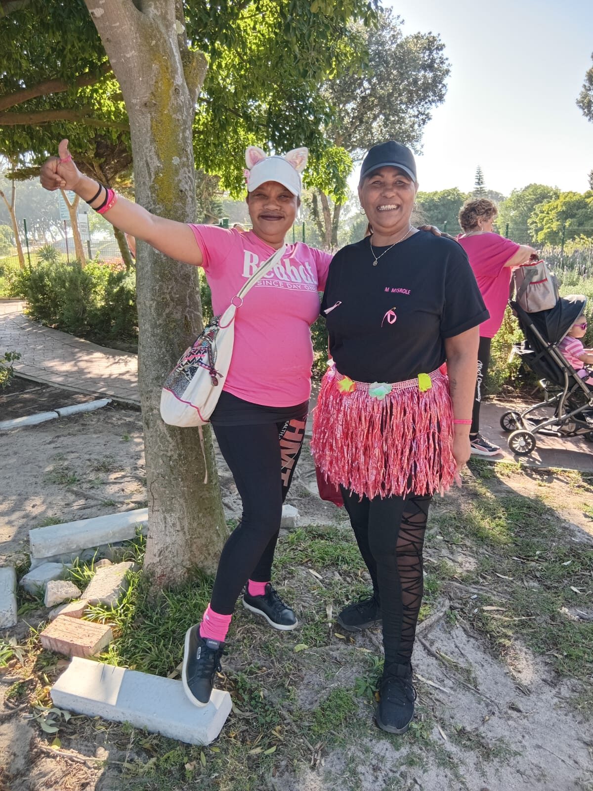 Shireen Primus-Adams and Marion Misrole of the Strandfontein Fitness Club.