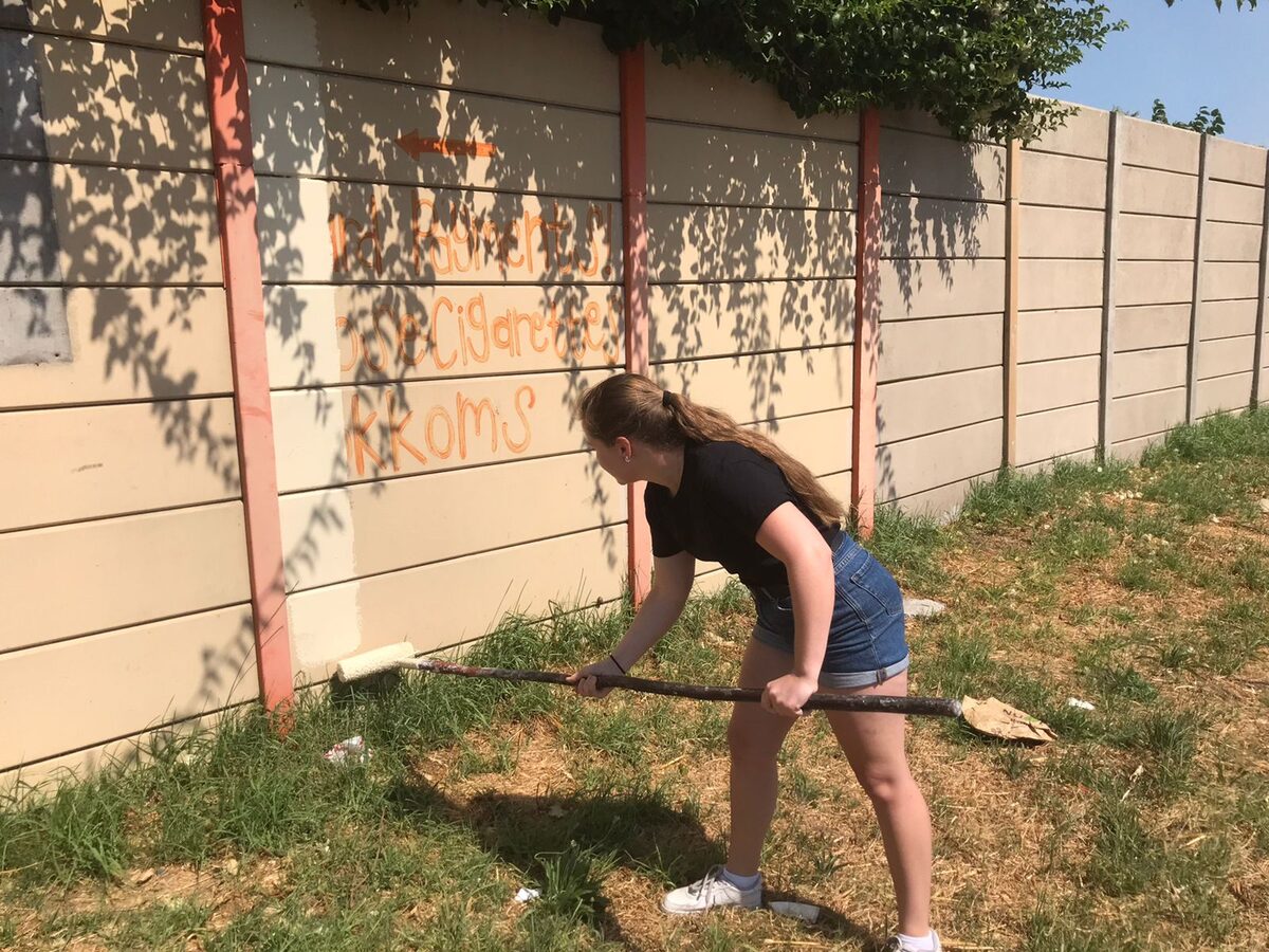 Die projek het in Oktober begin.