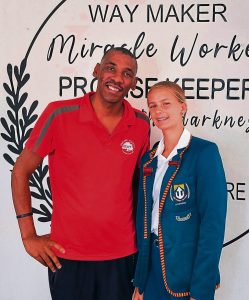Gene Louw athlete brings joy with Tekkie Drive