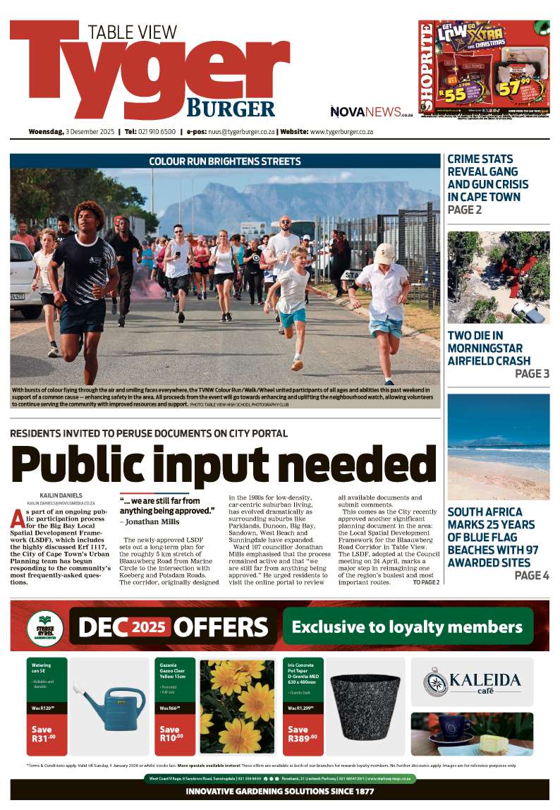 TygerBurger | Tableview | E-Edition | 3 December 2025