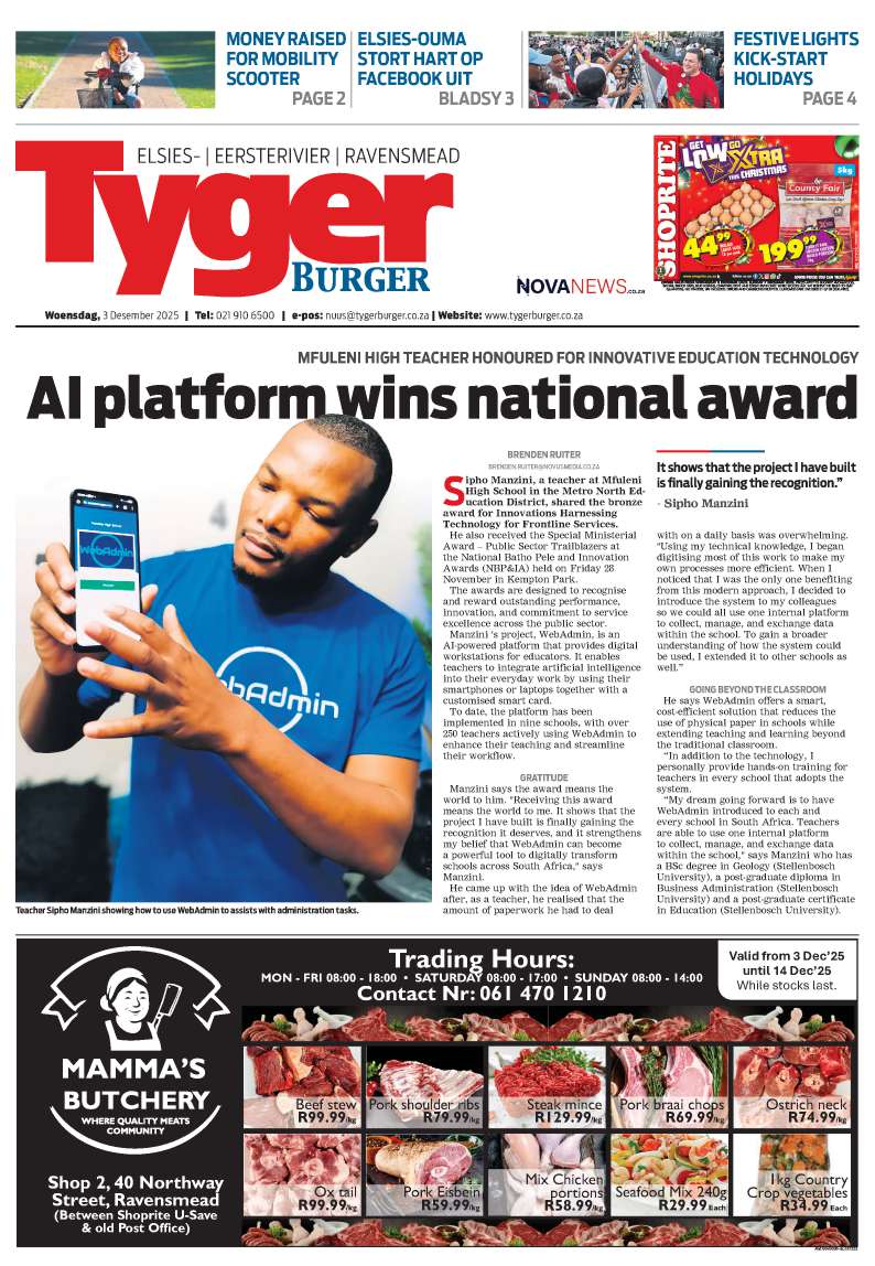 TygerBurger | Elsies | Eersterivier | Ravensmead | E-Edition | 3 December 2025