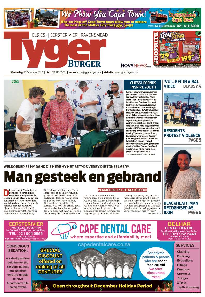TygerBurger | Elsies | Eersterivier | Ravensmead | E-Edition | 10 December 2025