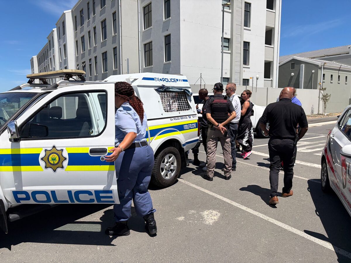 SPCA and police officers work together to bring the fugitive back into custody.