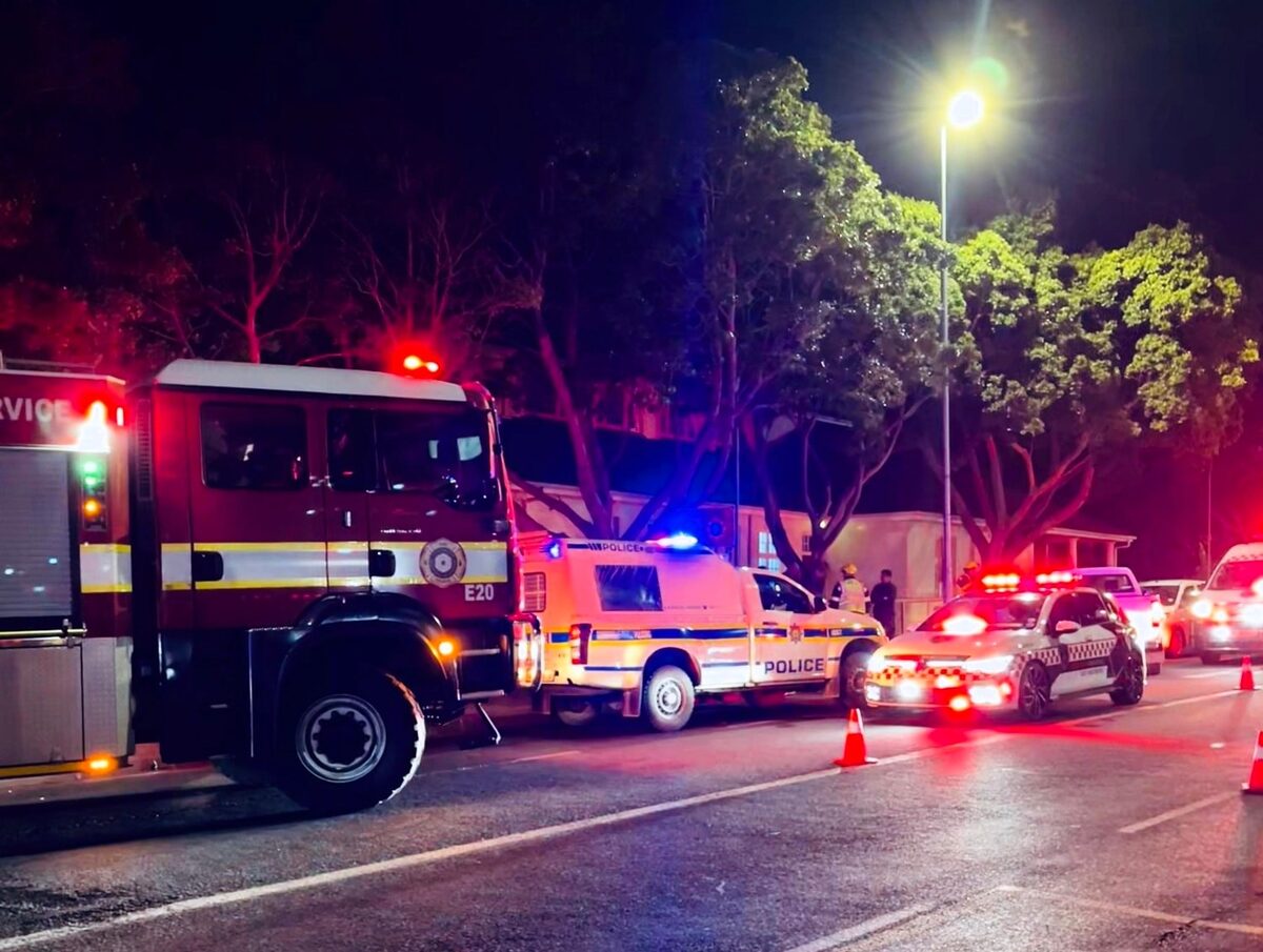 Several emerggency services attended the accident scene in Main Road, Durbanville. Photo: Titanium Securitas