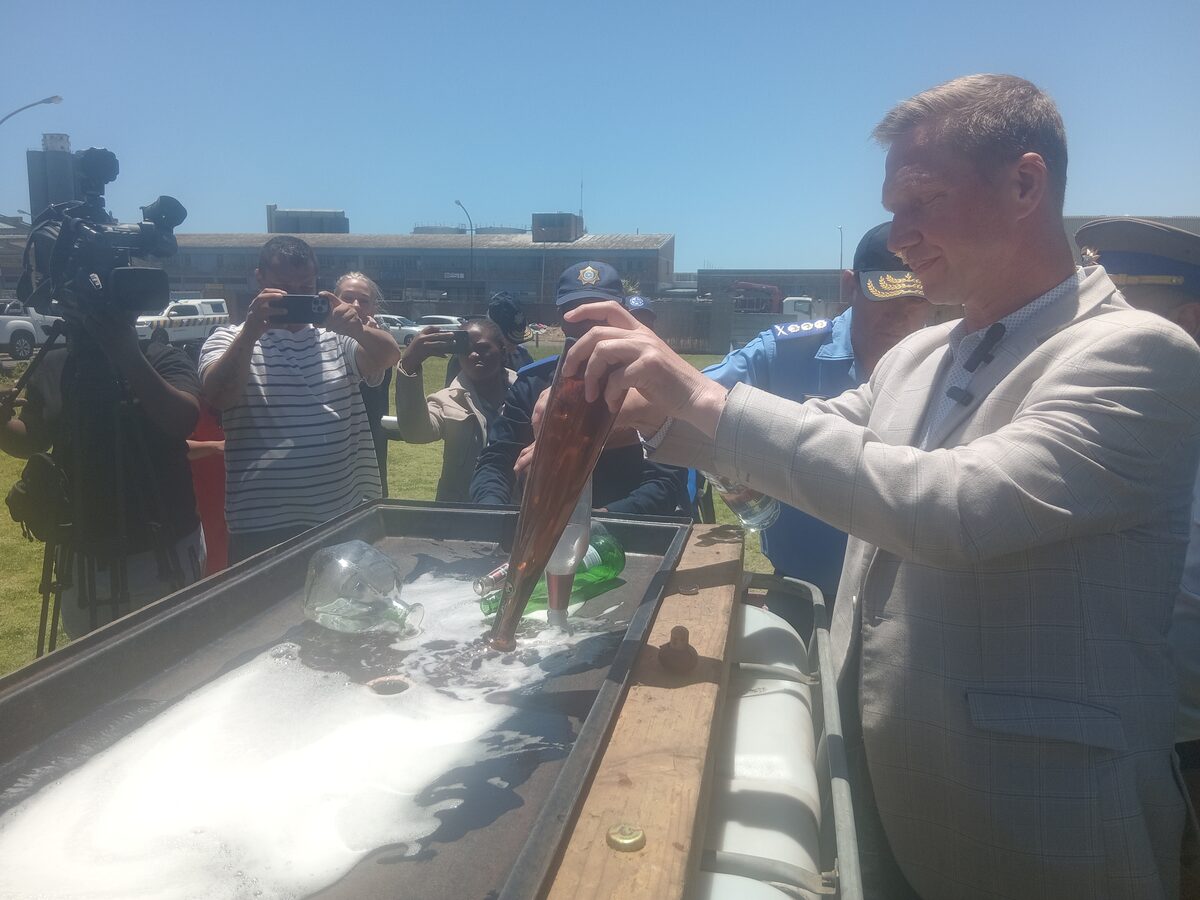 3000l of alcohol was poured down the drain today.