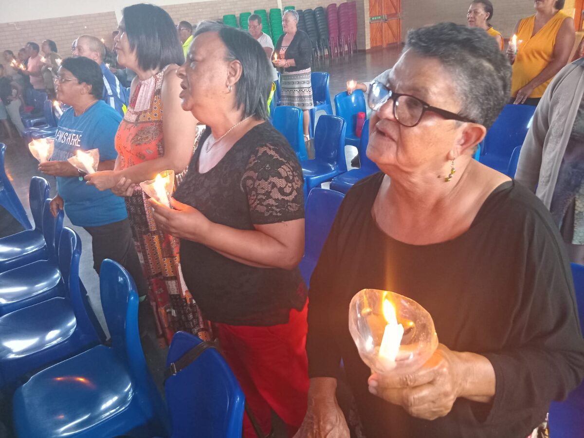 The event took on a sombre tone when candles were lit in remembrance of those who had lost their lives this year.