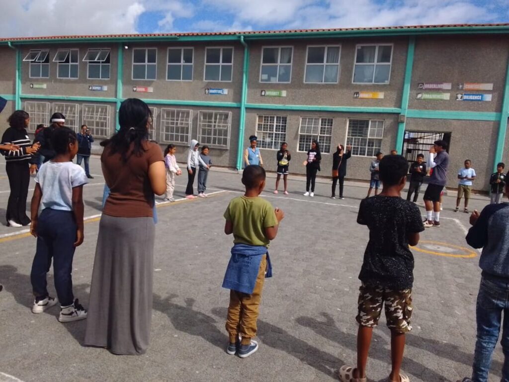 Children take part in the Portland Neighbourhood Watch holiday programme.