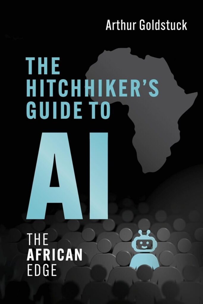 book cover of a hitchhikers guide to AI