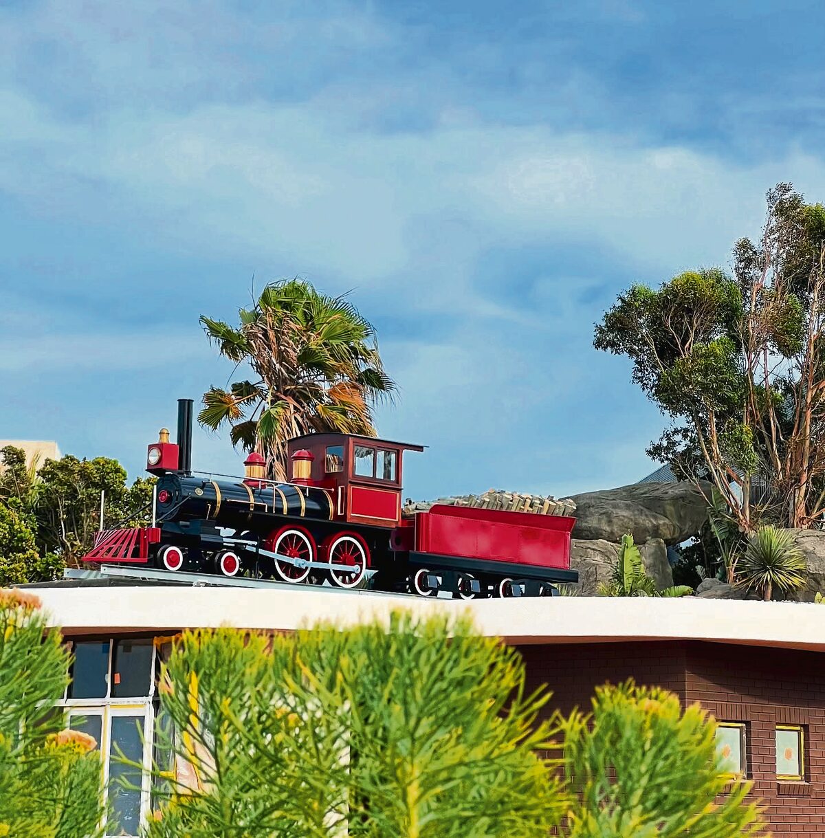 The restored Temperance Flyer stands proudly atop Ratanga Park's new facilities, honouring a beloved Century City icon.