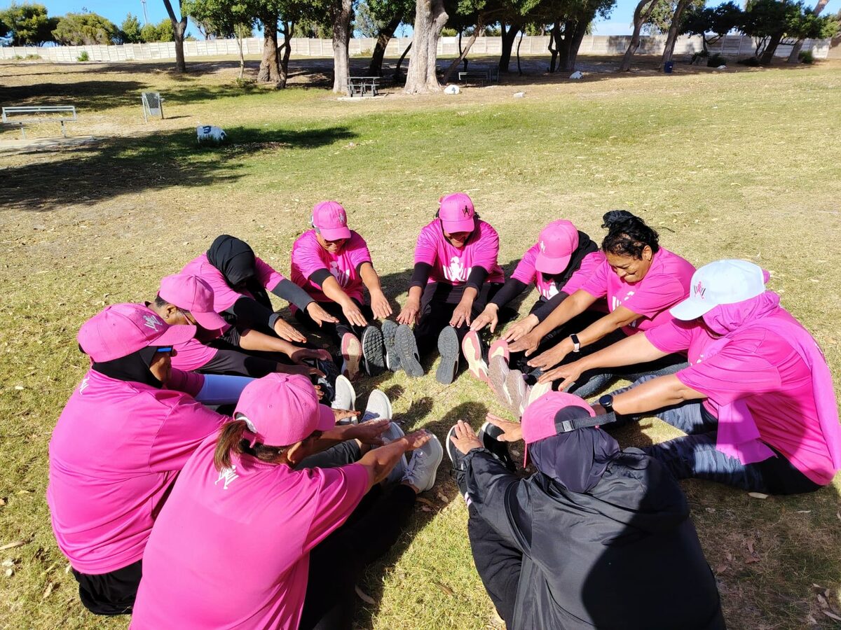 Marathon runner Kamiela Daniels also hosts exercise sessions with the women in Westridge Gardens.
