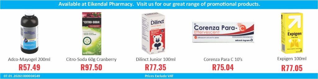 Promotional banner for Eikendal Pharmacy 