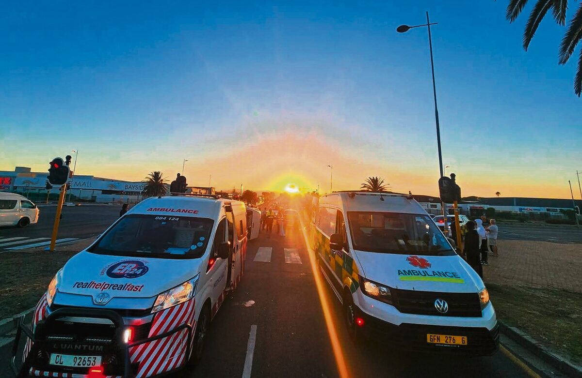 Ambulances transported the injured to hospitals