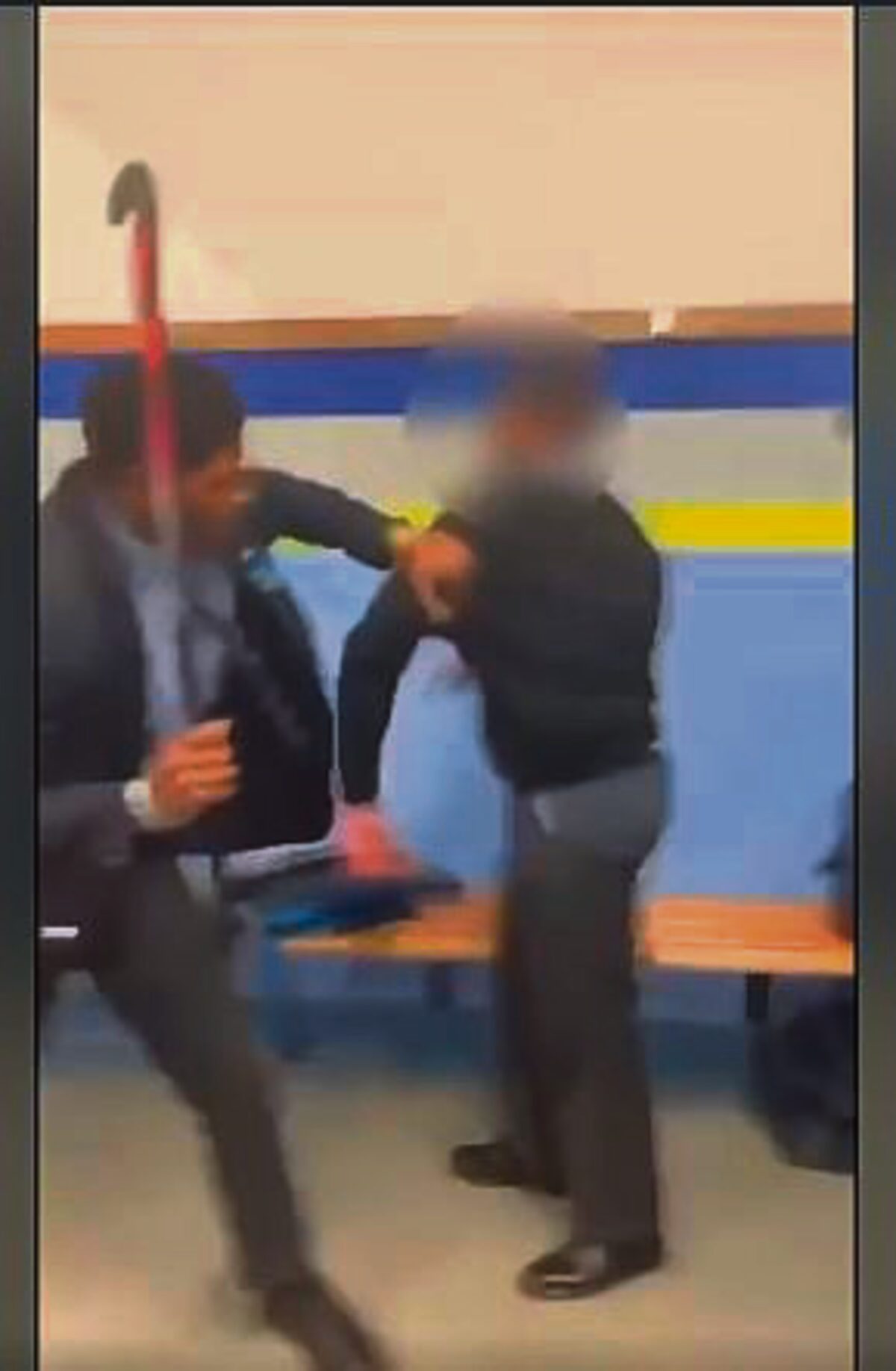 he video footage posted on Facebook shows a fellow learner beating the Grade 10 learner.