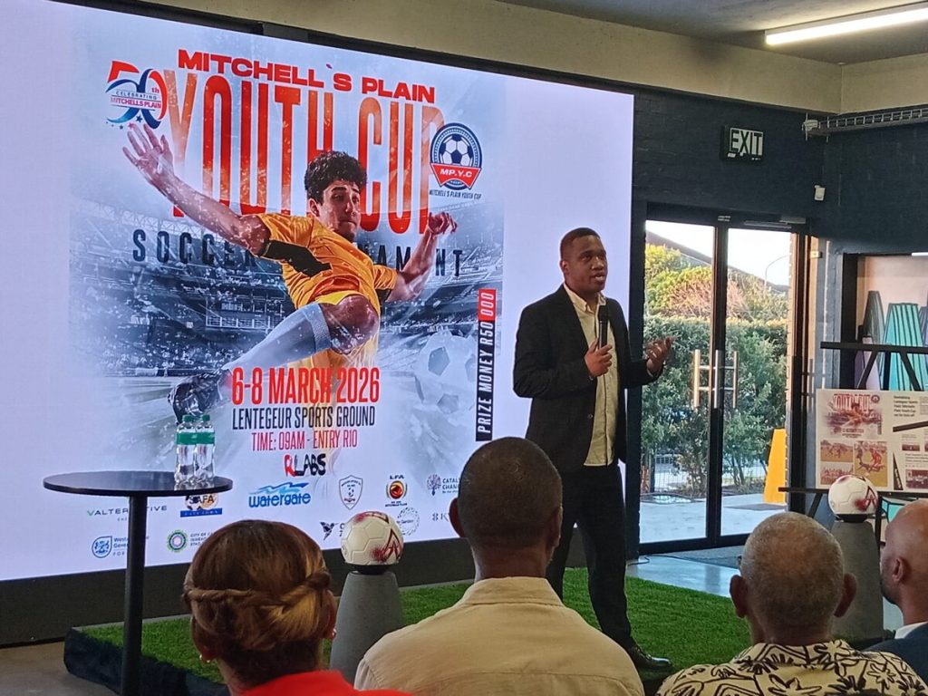 Councillor Avron Plaatjies who founded the Youth Cup tournament.