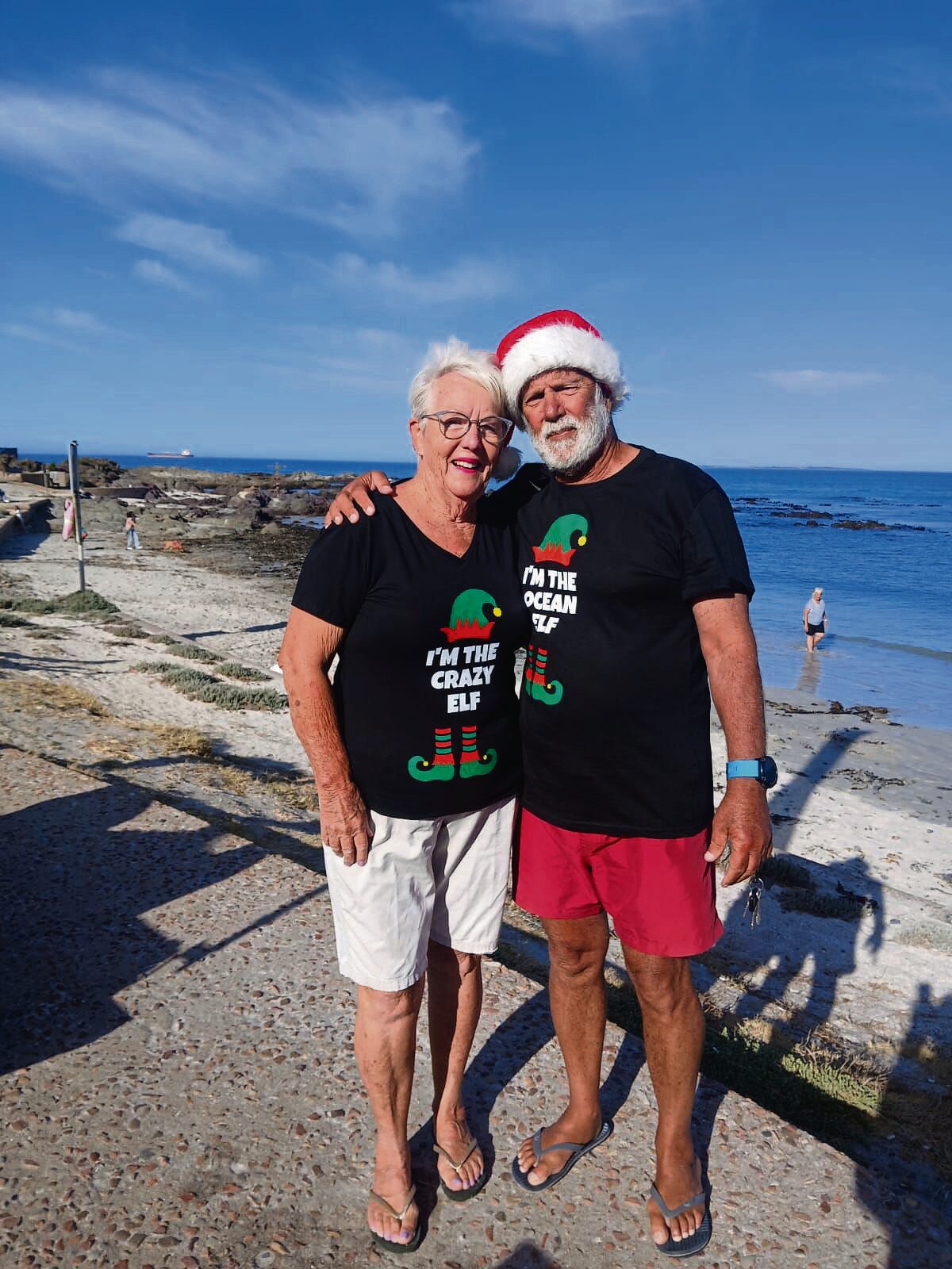 
John Flanigan with his wife, Ann.