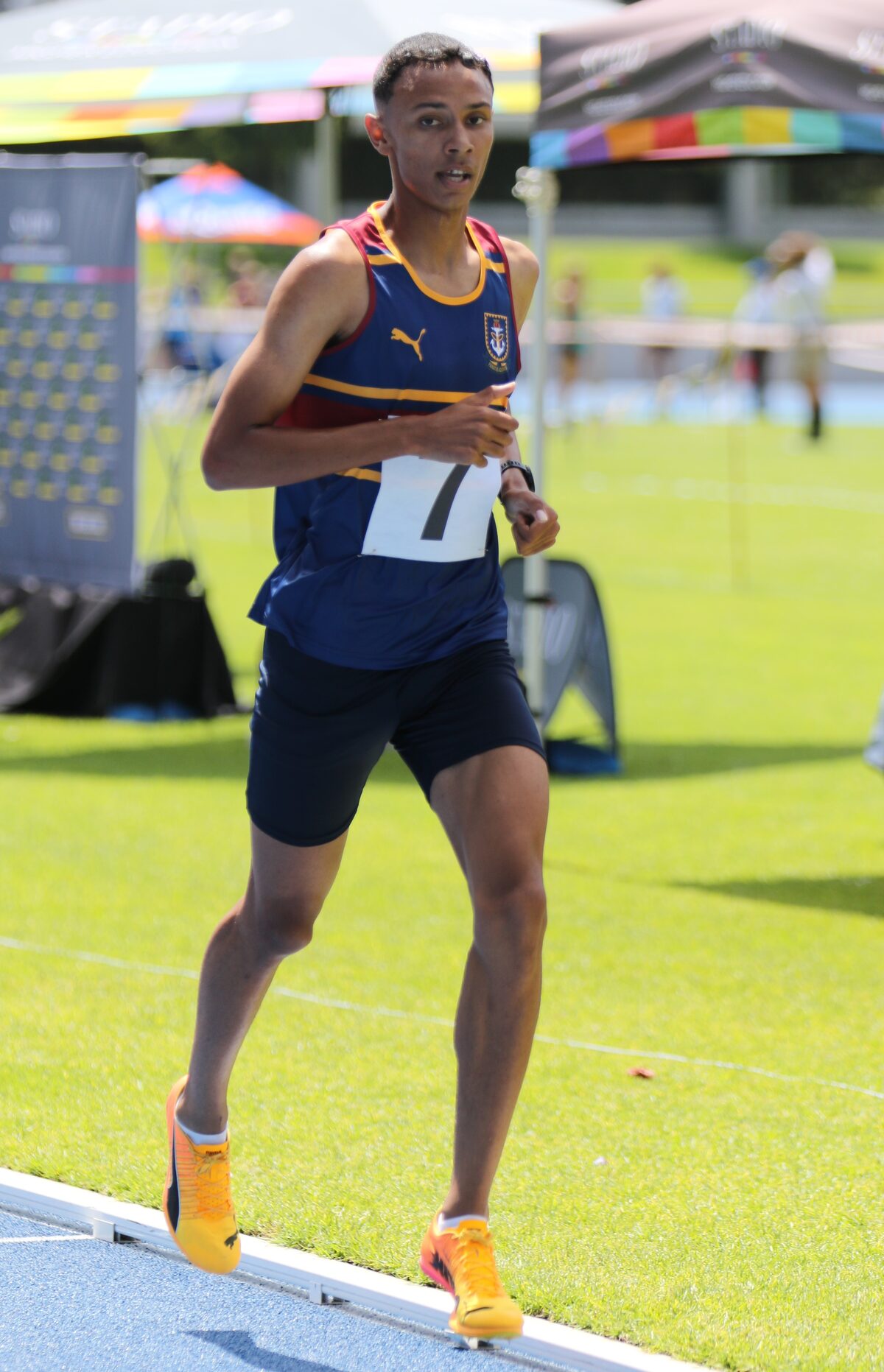 Jaiden Opperman wen die 3000 m vir seuns o.19. Hy was ook eerste in die 800 m en 1500 m.
