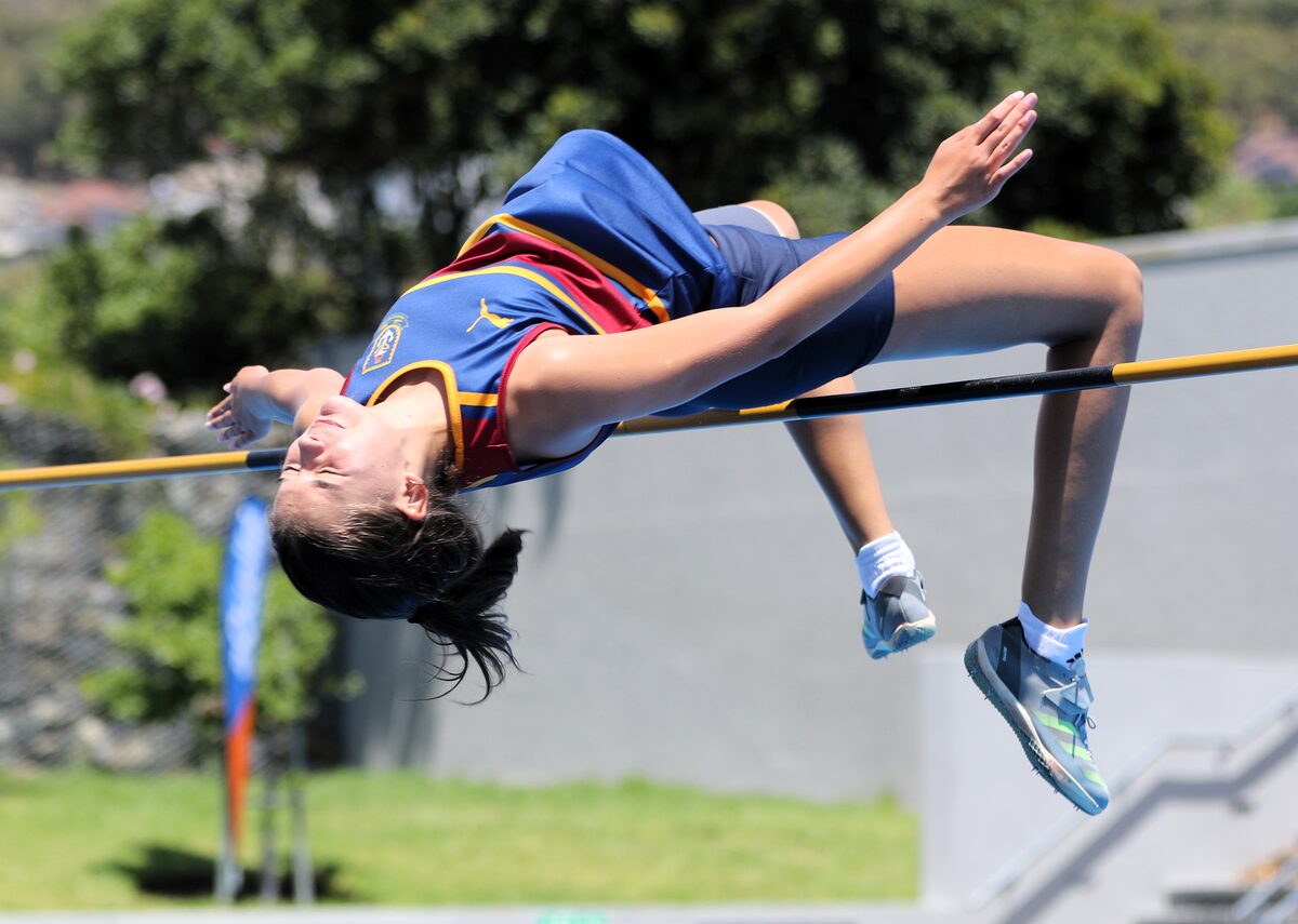 Inge Muller wen die hoogspring vir meisies o.17 met 'n hoogte van 1.61 m.