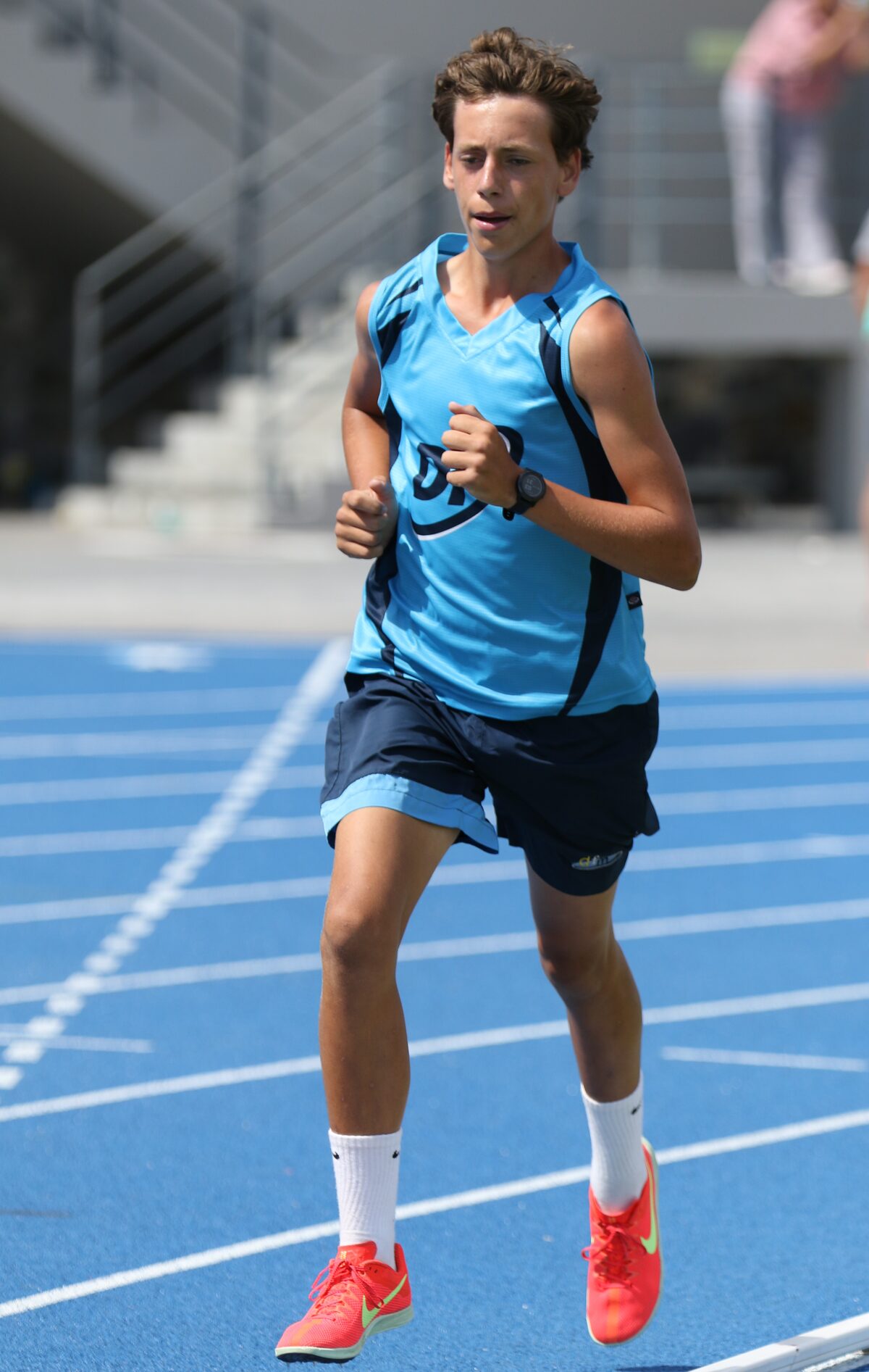 André van Zyl was tweede in die 1500 m vir seuns o.15.