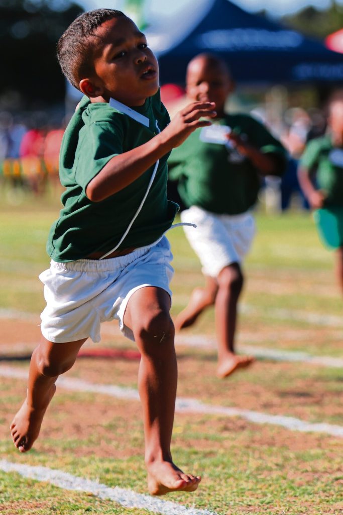 Silas Lingeveldt (u-6) giving it his all.