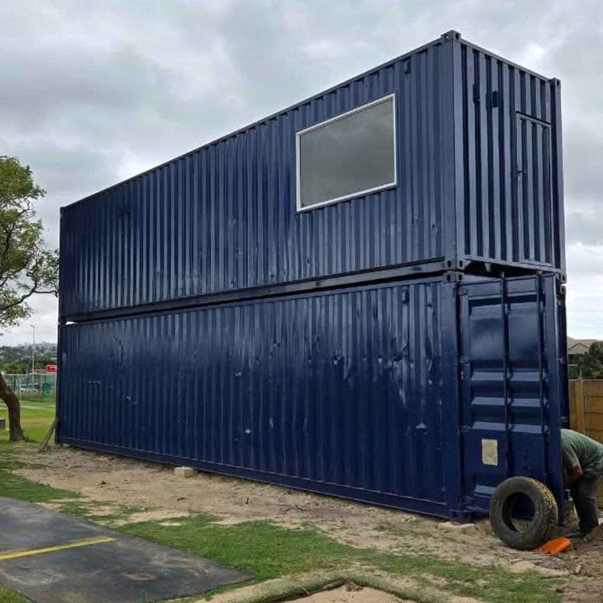 The containers were delivered to the school's premises last week.