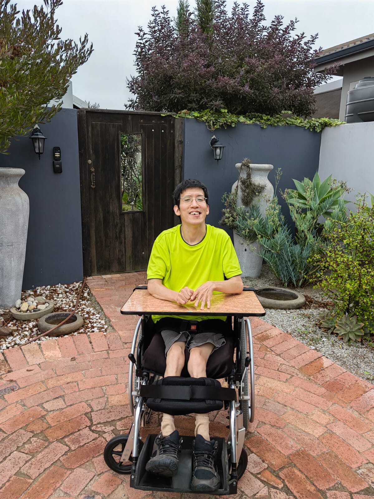 Jeff Kao, a resident of Eric Miles Cheshire Home in Milnerton.
