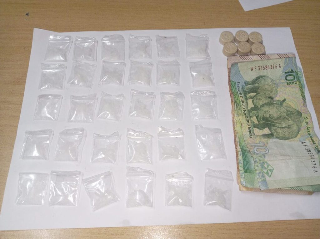 The drugs and cash the Anti-Gang Unit confiscated during the operation on Monday 23 February.