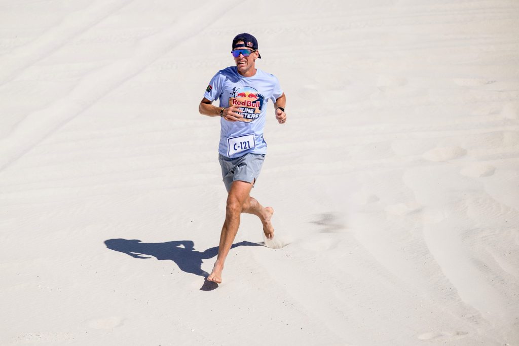Ryan Sandes performs during Red Bull Dune Dusters.