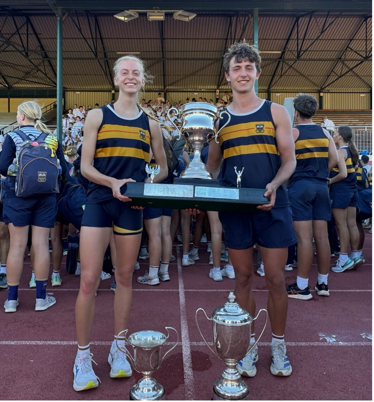 Die wenkapteine Emma Uys en Simon Meiring.