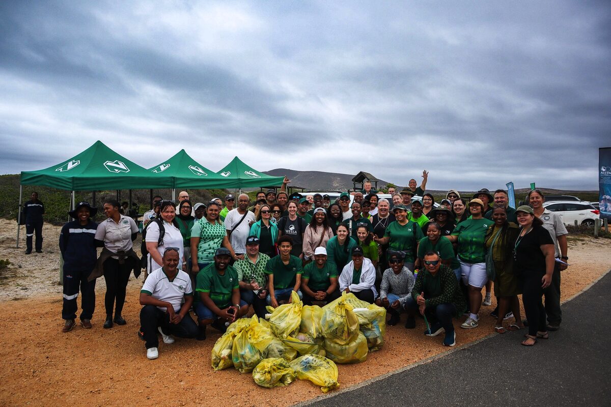 Before the unveiling, the Nedbank team held a beach clean-up at Blaauwberg Nature Reserve.