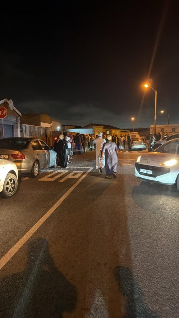 A community member took this photograph of the scene where  Moestaqeem Wanza was shot.